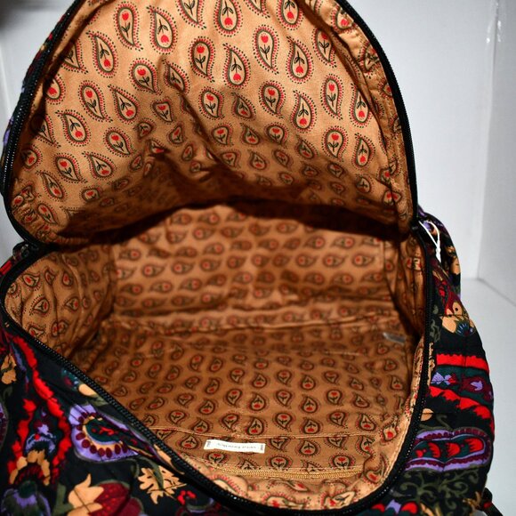 Vera Bradley Bancroft Backpack in Midnight Garden Paisley #50103-20571 NWT